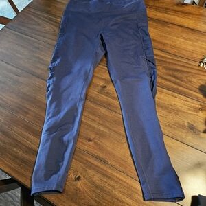 Fabletics On The Go Mesh Leggings In Abyss Color